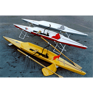Boats - 3 Little River Marine Sprint Recreational Rowing Shells of different colors