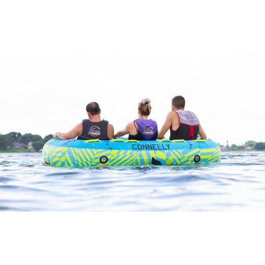 3 Persons Enjoying While Riding on The Connelly Destroyer 3 3-Person Towable Tube 67201071