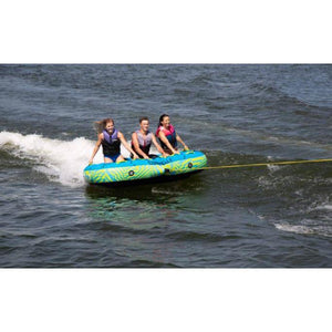 3 Persons Enjoying While Riding on The Connelly Destroyer 3 3-Person Towable Tube 67201071