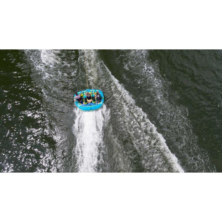 3 Persons Enjoying While Riding on The Connelly Destroyer 3 3-Person Towable Tube 67201071