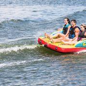 3 People Riding The Connelly Fun 3 3-Person Towable Tube 2020