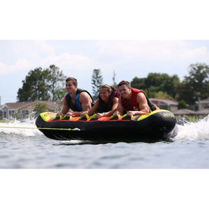3 People Riding the Connelly Raptor 3 Person Towable Tube