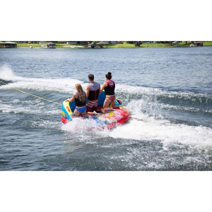 3 People Riding The Connelly Super Fun 3 3-Person Towable Tube