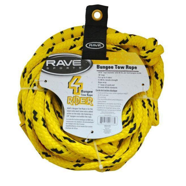Rave Sports - 50' Bungee Tow Rope – Light As Air Boats