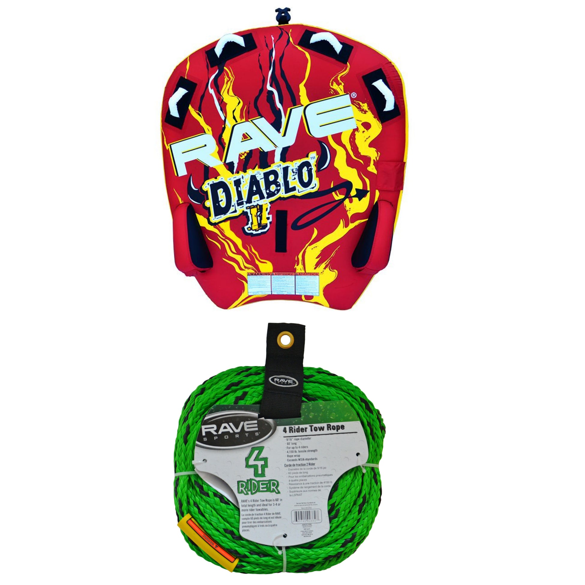 Towables / Tubes - Rave Sports  Diablo II - 2 Rider Towable 02318
