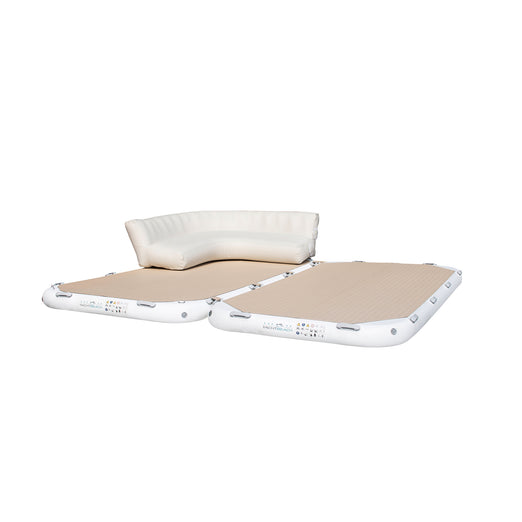 YachtBeach Air Sofa 5'x5'x2' on top of the platform