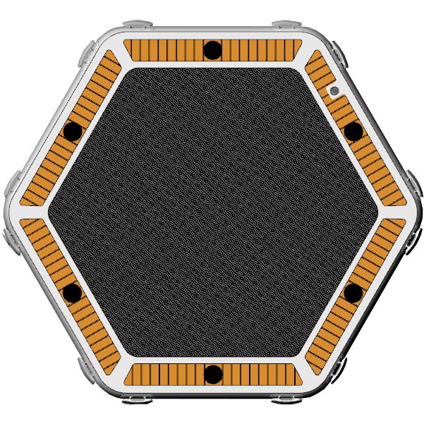 YachtBeach Party Zone 2.50 Hex Platform top view