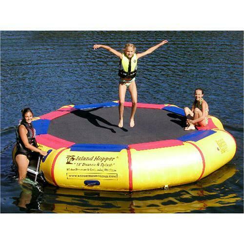Water Bouncer - Island Hopper 10’ Bounce And Splash Padded Water Bouncer  10BNS
