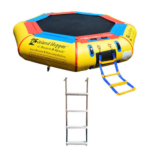 Water Bouncer - Island Hopper 10’ Bounce And Splash Padded Water Bouncer  10BNS