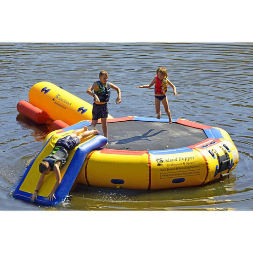 Water Bouncer - Island Hopper 13′ Bounce-N-Splash Padded Water Bouncer 13BNS