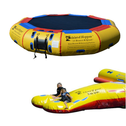 Water Bouncer - Island Hopper 13′ Bounce-N-Splash Padded Water Bouncer 13BNS