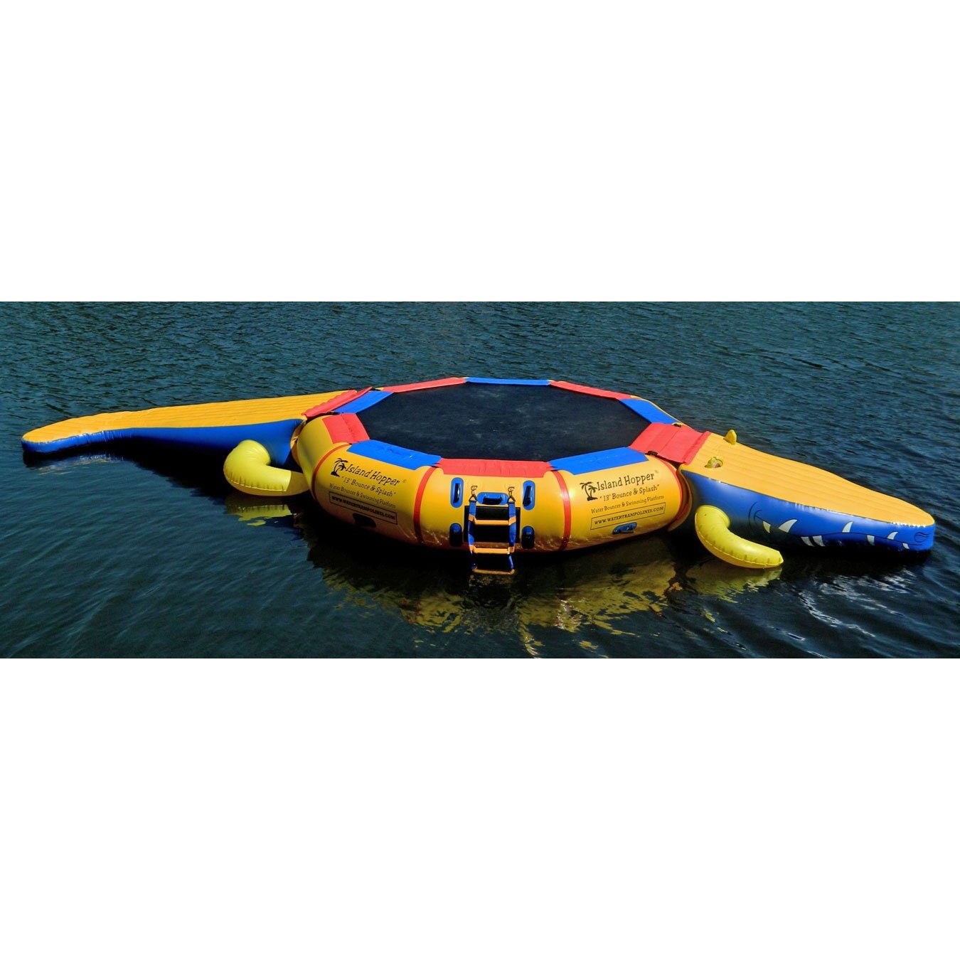 Water Bouncer - Island Hopper 13′ Gator Monster Water Bouncer Water Park  GWPARK13