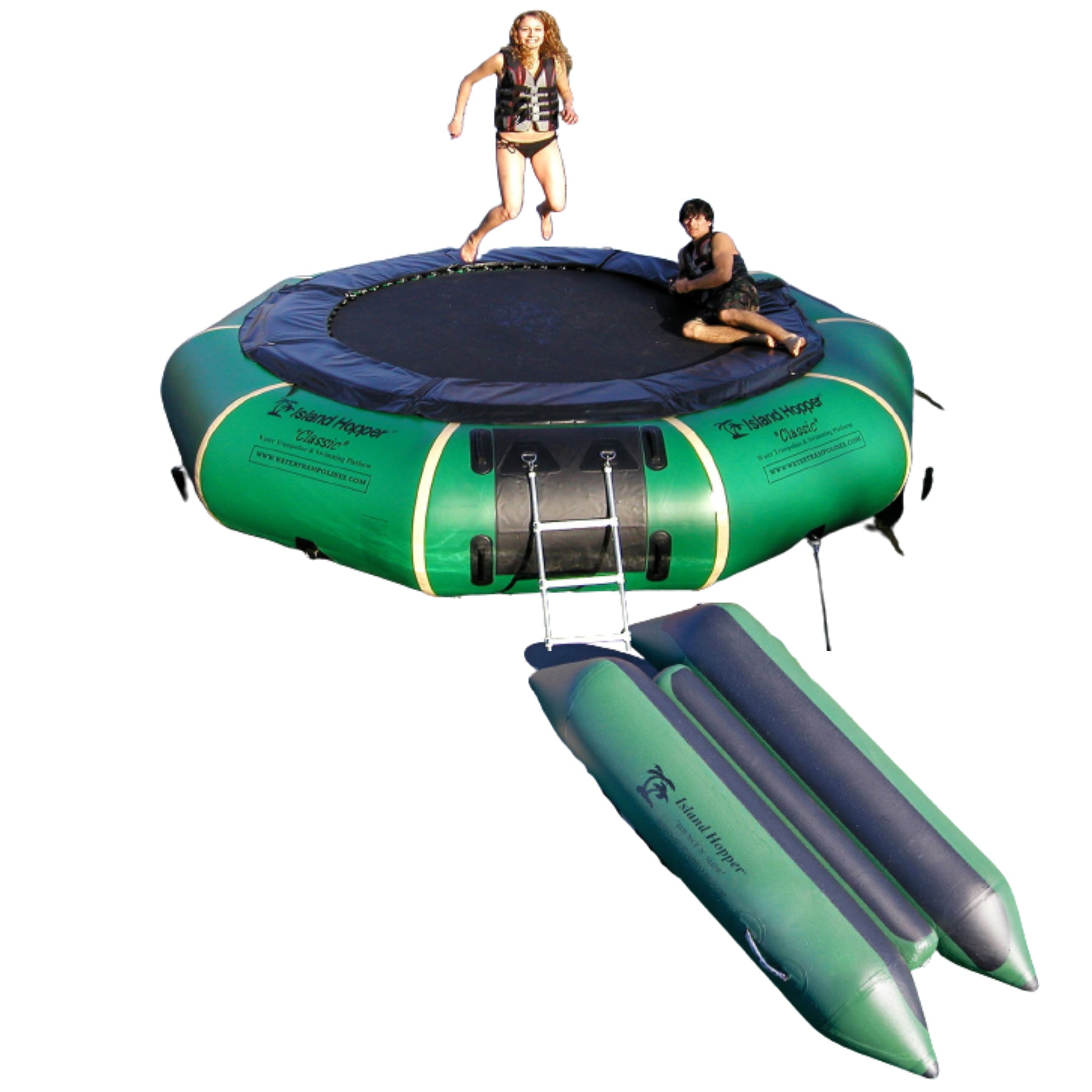 Island hopper water sales trampoline