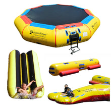 Load image into Gallery viewer, Water Bouncer - Island Hopper 17′ Bounce-N-Splash Padded Water Bouncer  17BNS