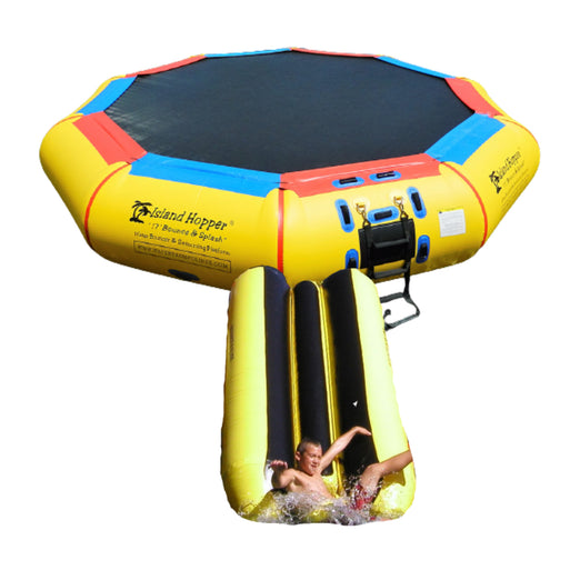 Water Bouncer - Island Hopper 17′ Bounce-N-Splash Padded Water Bouncer  17BNS
