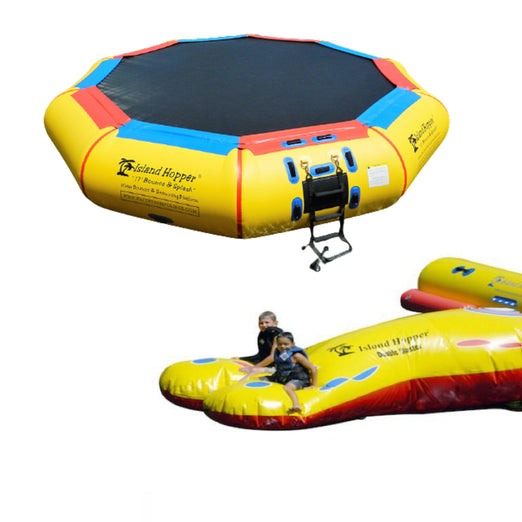 Water Bouncer - Island Hopper 17′ Bounce-N-Splash Padded Water Bouncer  17BNS
