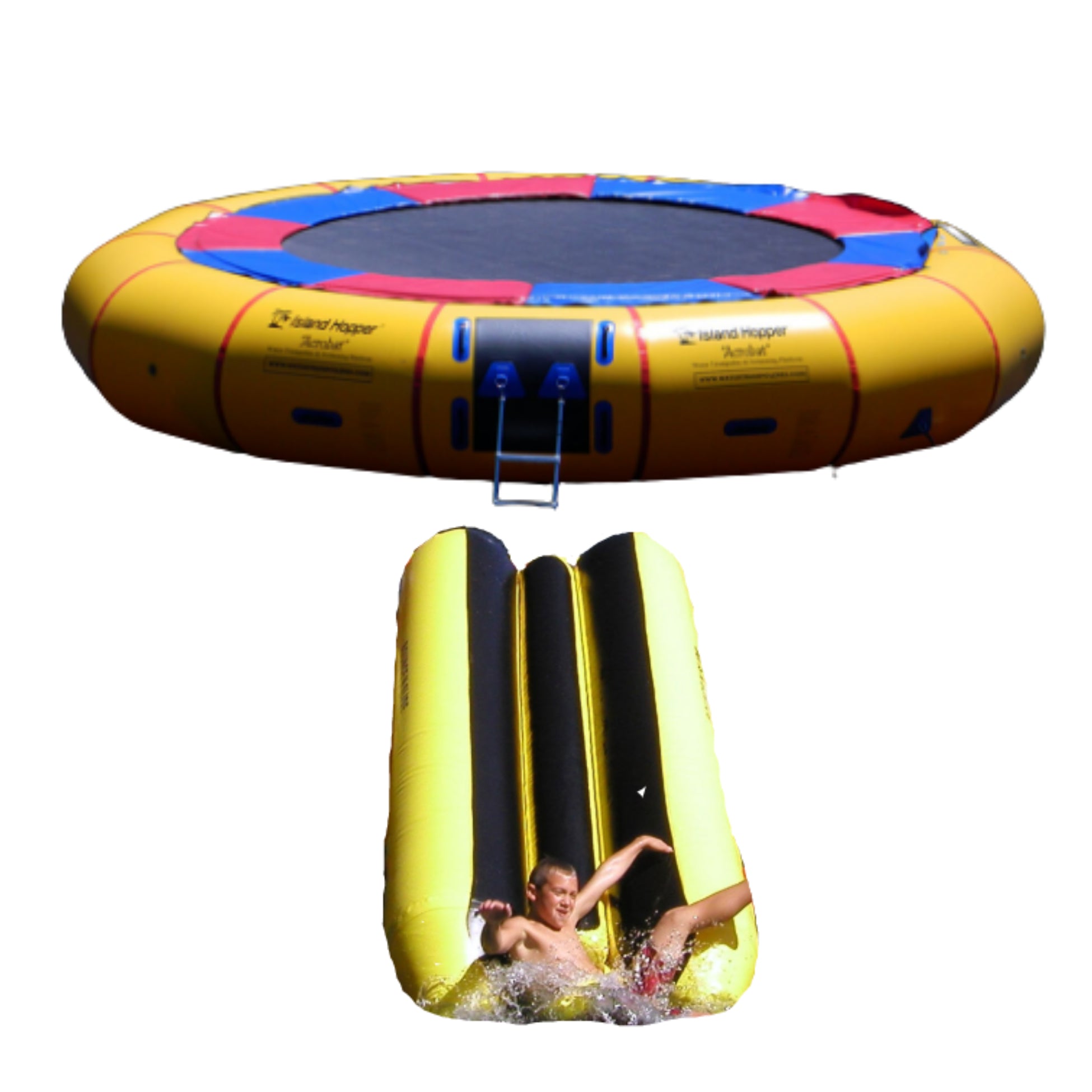 Water Bouncer - Island Hopper 20' Acrobat Water Trampoline 20PVCTUBE
