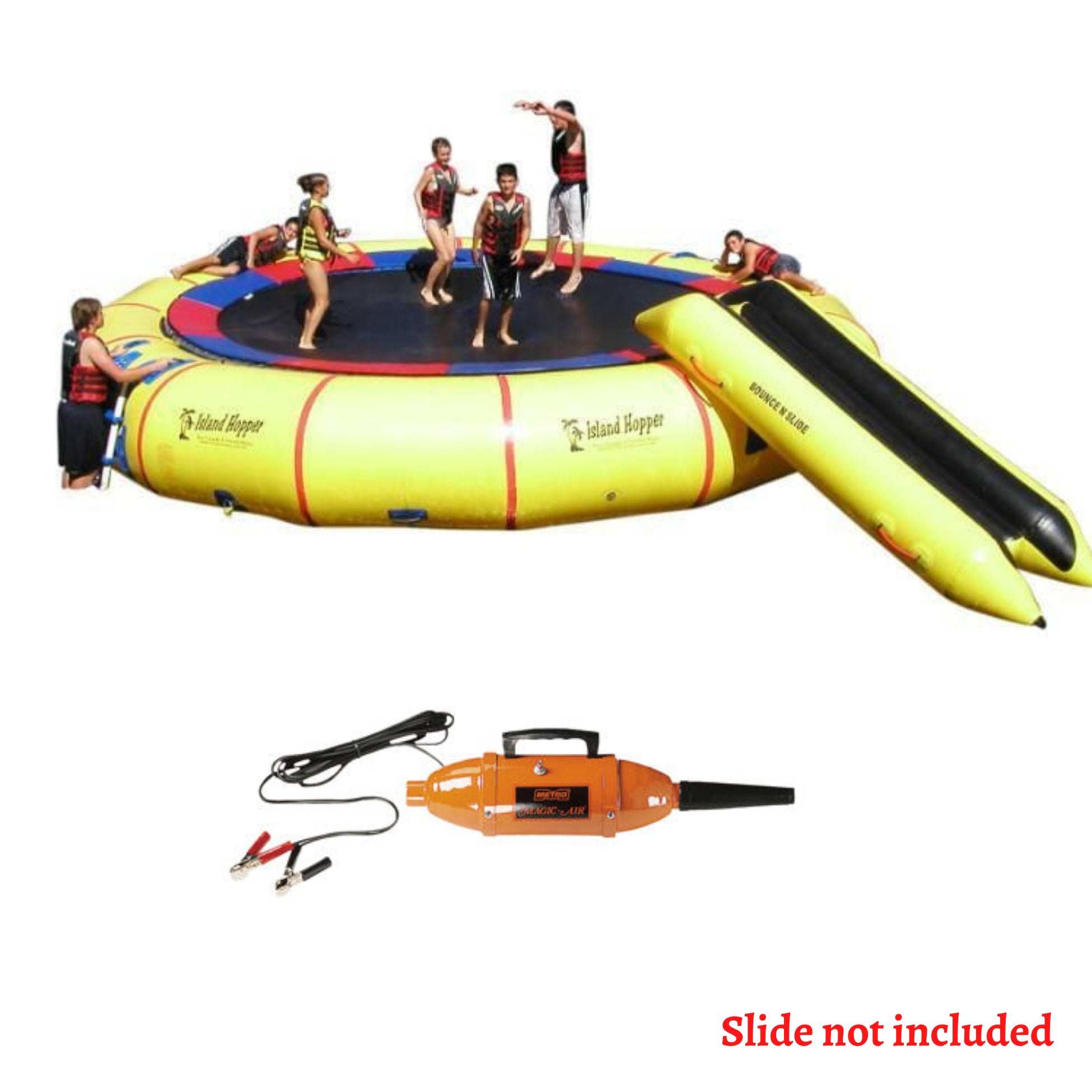 Water Bouncer - Island Hopper 25' Giant Jump Water Trampoline 25PVCTUBE