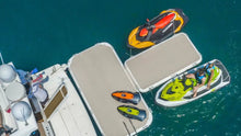 Load image into Gallery viewer, YachtBeach 3.0 + 4.1 Jet Ski Dock Combo 10‘x5‘x8“ + 13‘x7‘x8“ with Jet Skis